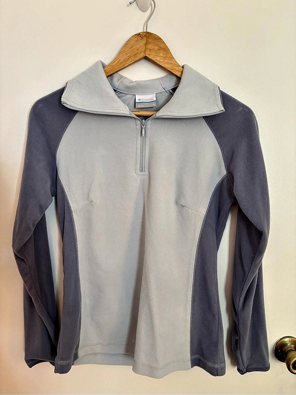 Columbia Glacial IV Half-Zip Fleece Color Block Gray Small